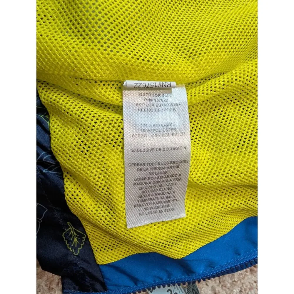 EDDIE BAUER KIDS boys WINDBREAKER/JACKET/COAT SIZE 3T, blue & yellow